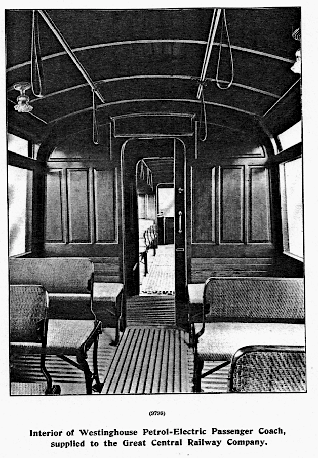 Interior of Westinghouse GCR coach